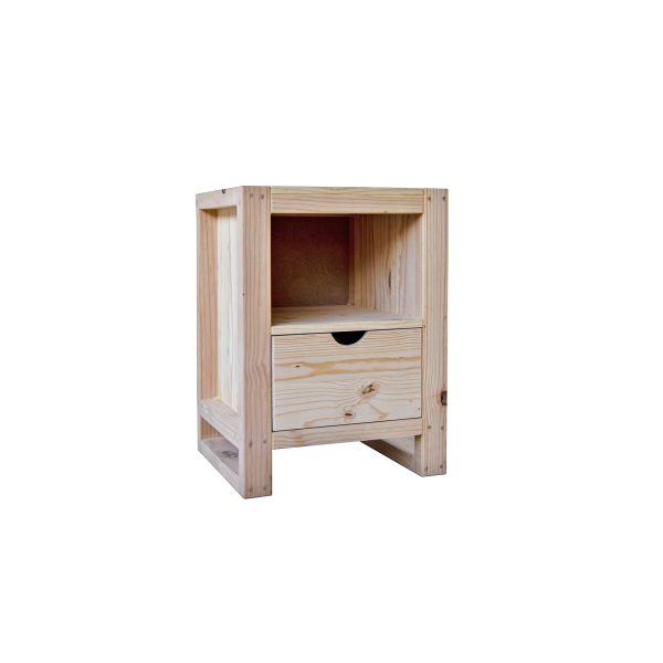 Squareline 1dr Top Shelf Pedestal
